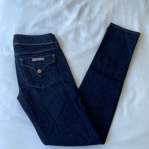 HUDSON low-rise skinny jeans with original button pockets, US26